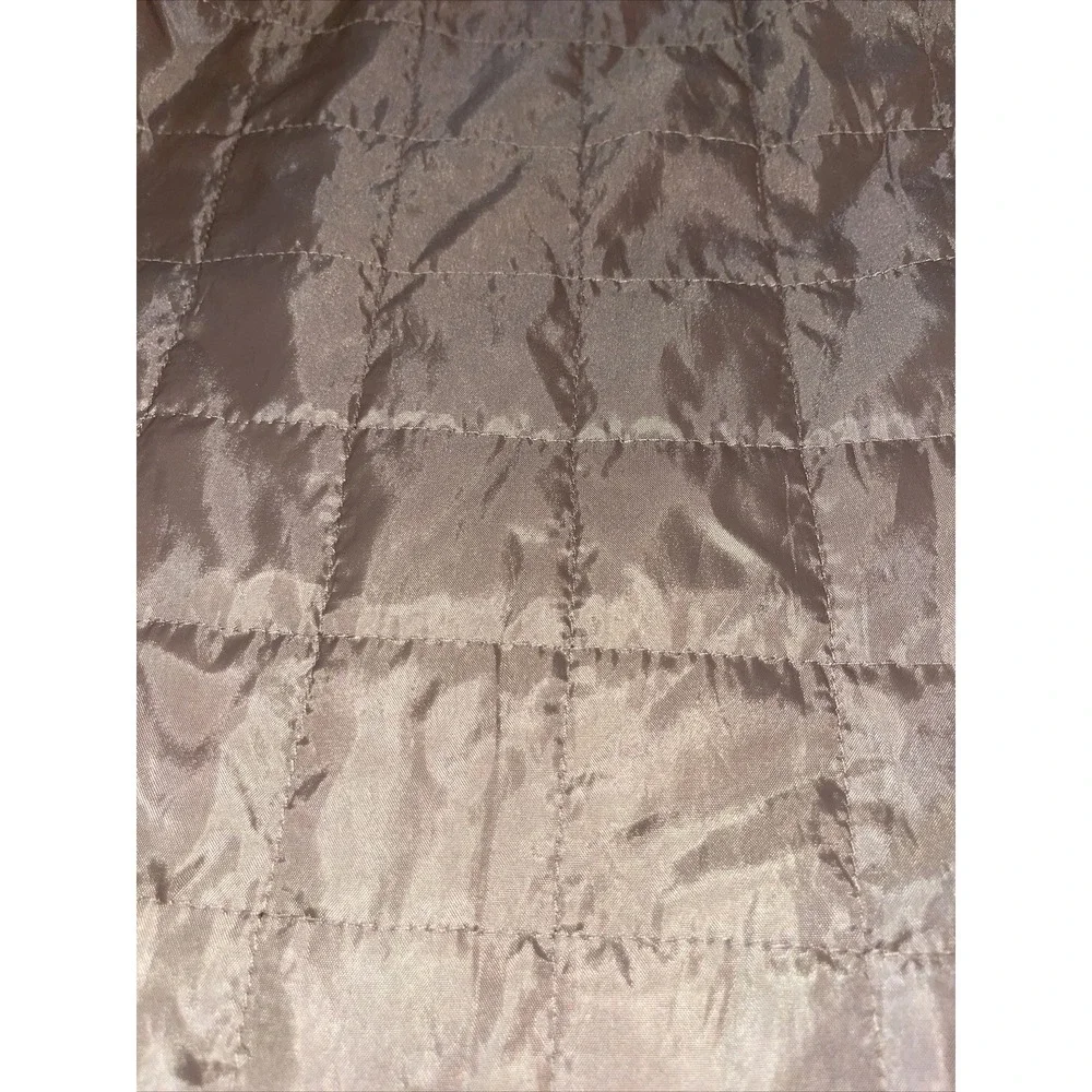 Botany 500 Men's Large Tan Casual Coat Jacket Button Up Quilted Lining Soft
